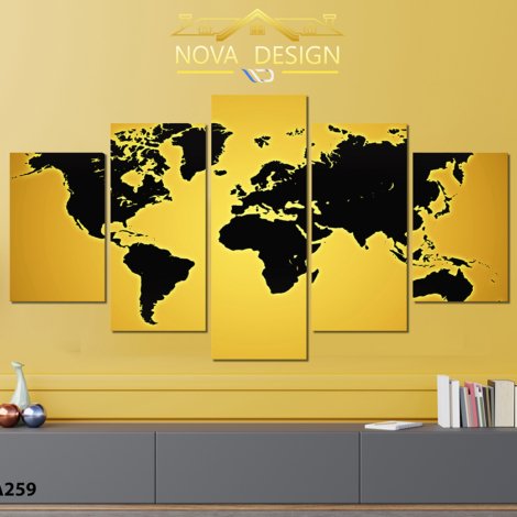 TV on cabinet in modern living room with lamp,table,flower and plant on yellow wall background,3d rendering