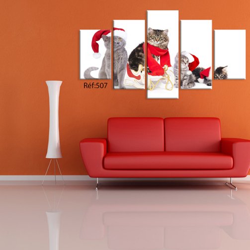 red and orange loving room