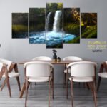 mock up 2 poster frame in modern, light interior background, living room, Scandinavian style, 3D render, 3D illustration