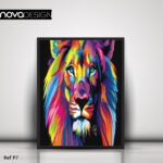 lion multi color copie