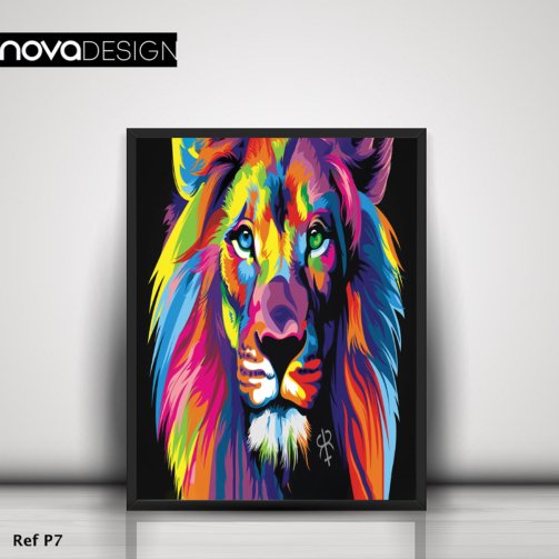 lion multi color copie